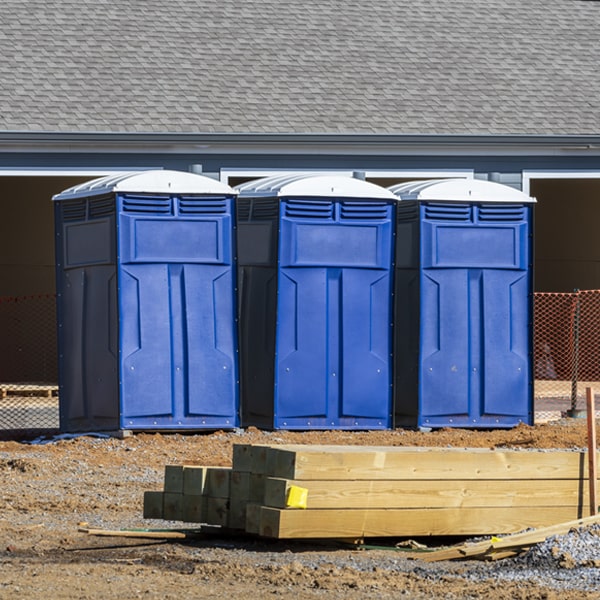 what is the expected delivery and pickup timeframe for the portable toilets in Taos Ski Valley